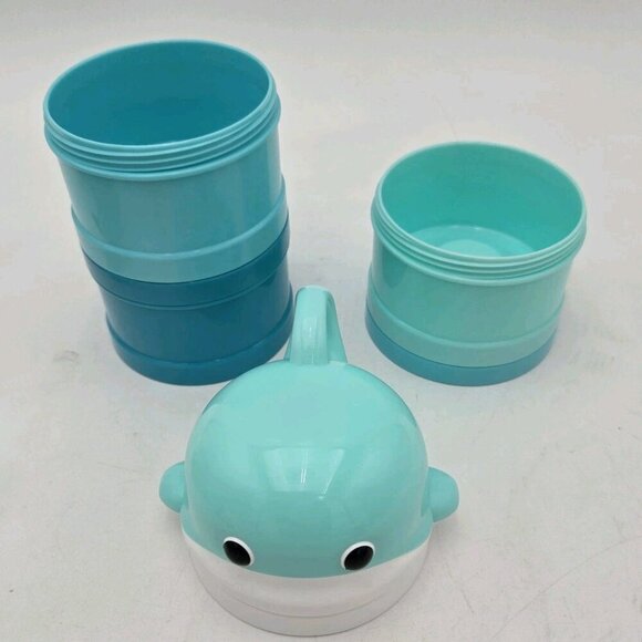 Bo Jungle Powder Container Whaly Blue Milk Powder Dispenser BS3161 Formula Whale - Picture 5 of 9